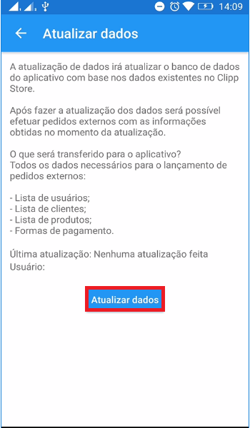 Confirmar Atualizar dados