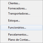 Cadastros - Funcionários