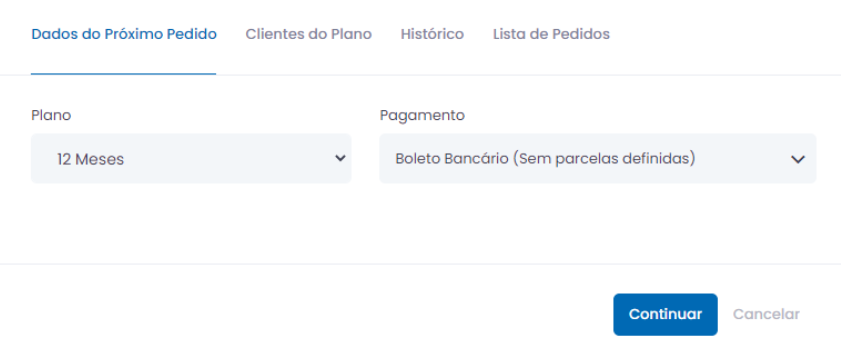Guia Dados do Próximo Pedido