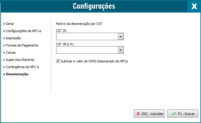 Guia Desoneração de ICMS