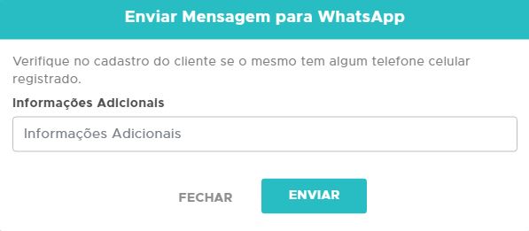Informações adicionais da cobrança