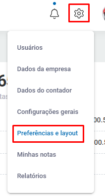 Configurações - Preferências e Layout
