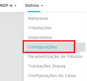 Fiscal - Outros - Configurações