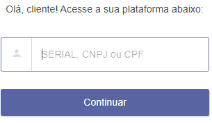 Informar serial ou CNPJ