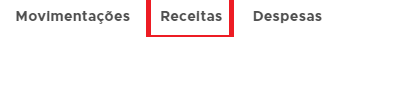 Menu Financeiro Receitas