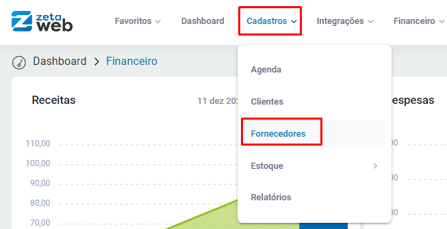 Cadastros - Fornecedores